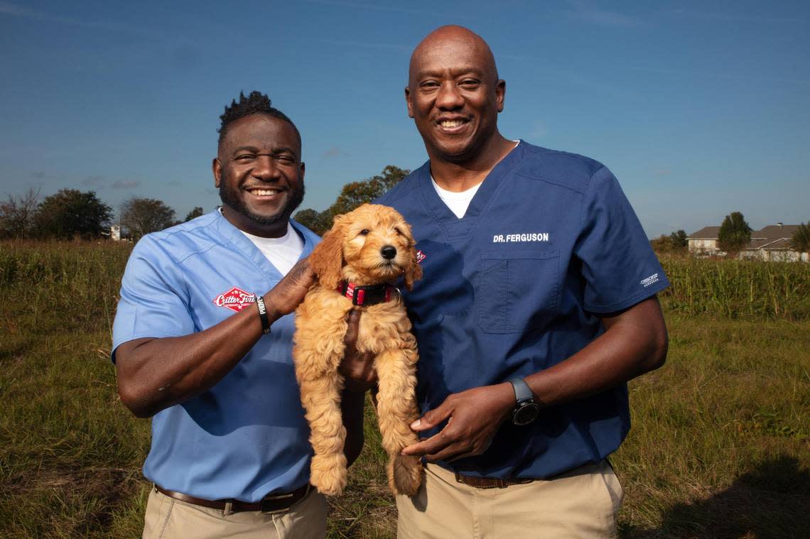 Dr. Vernard Hodges and Dr. Terrence Ferguson will be the grand marshals of the 64th Annual Warner Robins Christmas Parade. The veterinarians run Critter Fixer Veterinary Hospital in Bonaire and star in the Disney+ show “Critter Fixers: Country Vets.”