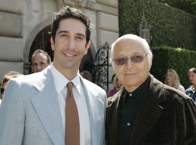 David Schwimmer and Lear during the Rape Treatment Center'a annual benefit in Beverly Hiils on Oct. 2, 2005.