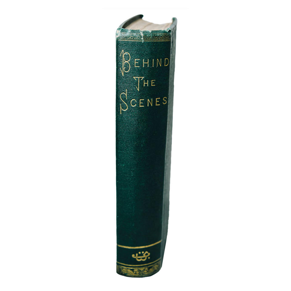 Goff’s first edition of Elizabeth Keckley’s book Behind the Scenes.