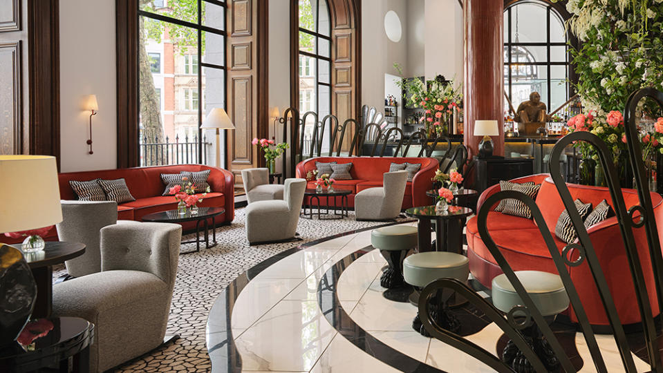 Inside One Aldwych’s Lobby Bar.