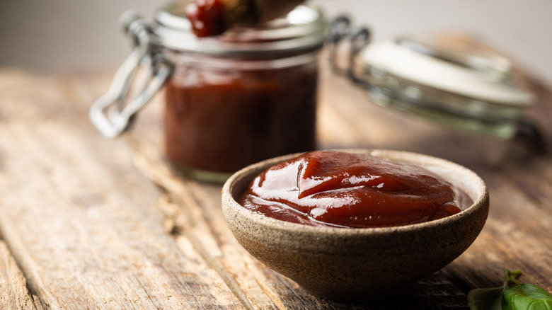 Barbecue sauce in bowl