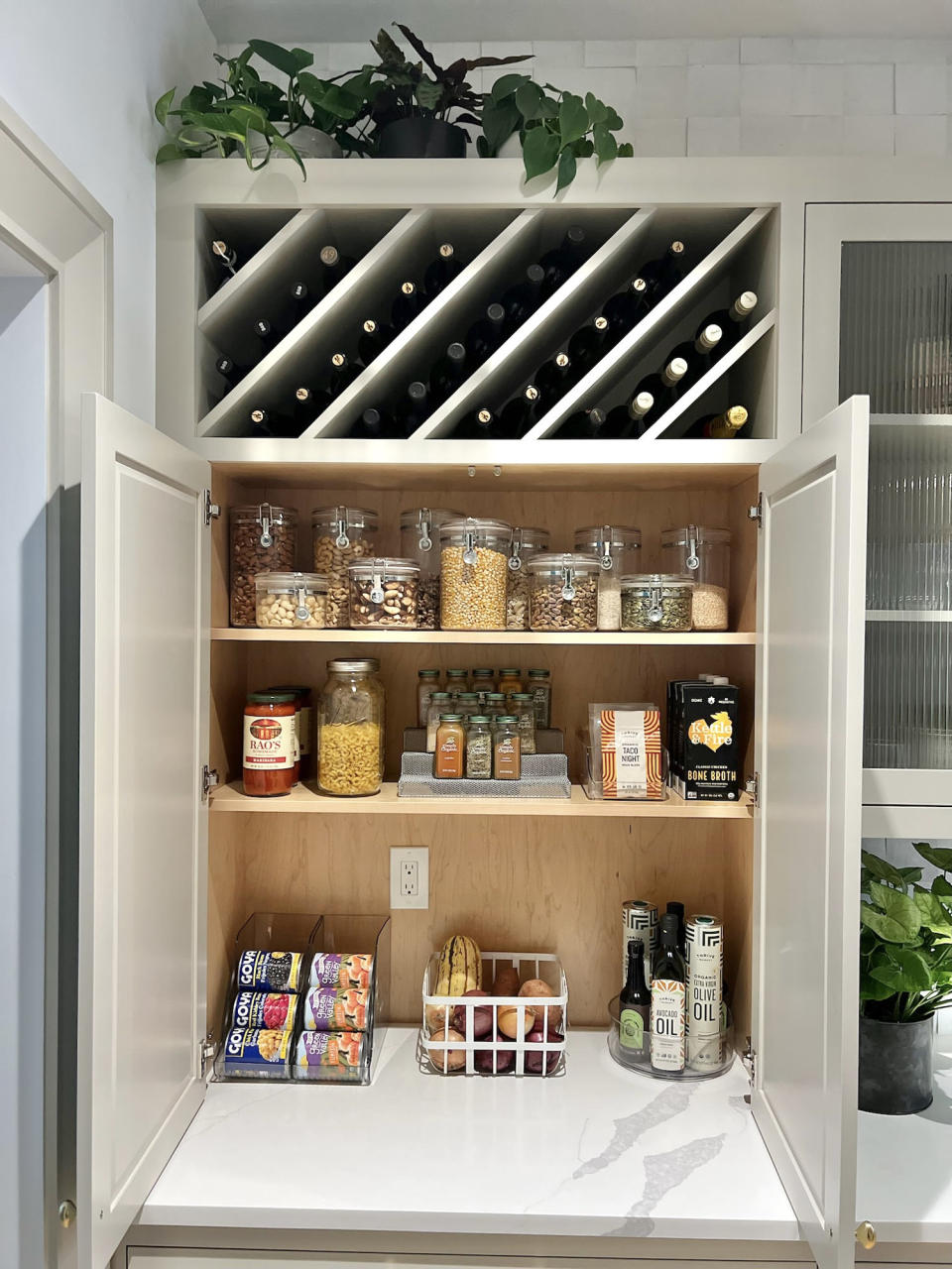 Storing wine on its side prevents corks from drying out over time. (Joanne Tolford)