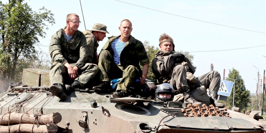 Russian invaders in Ukraine