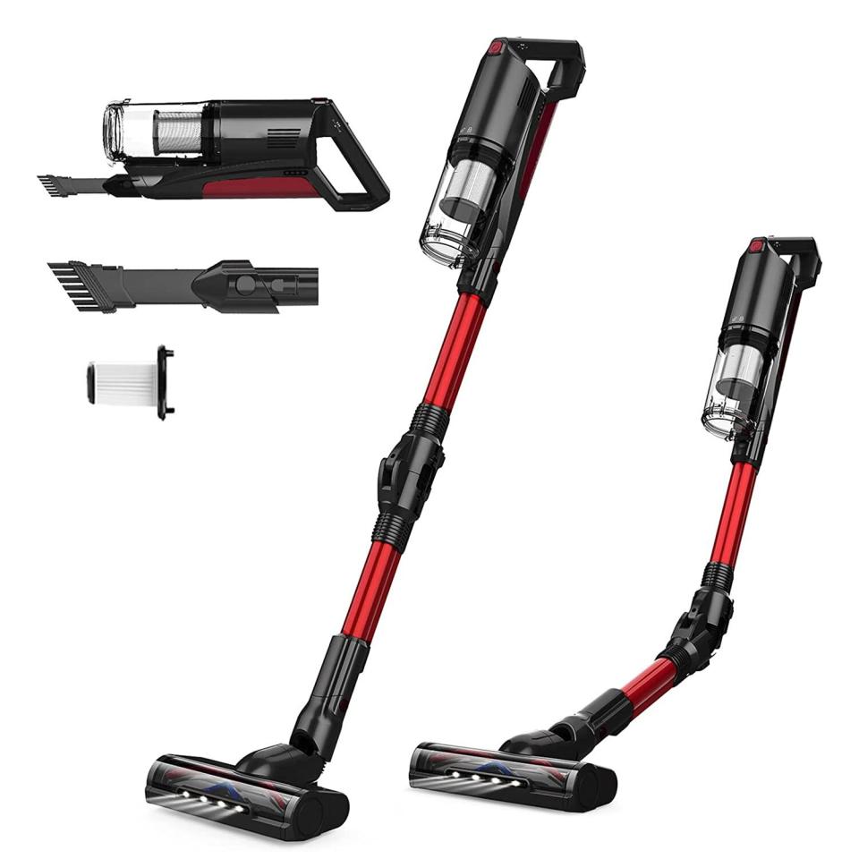 Cordless Vacuum Cleaner,Whall 25kPa Suction 4 in 1 Foldable Cordless Stick Vacuum