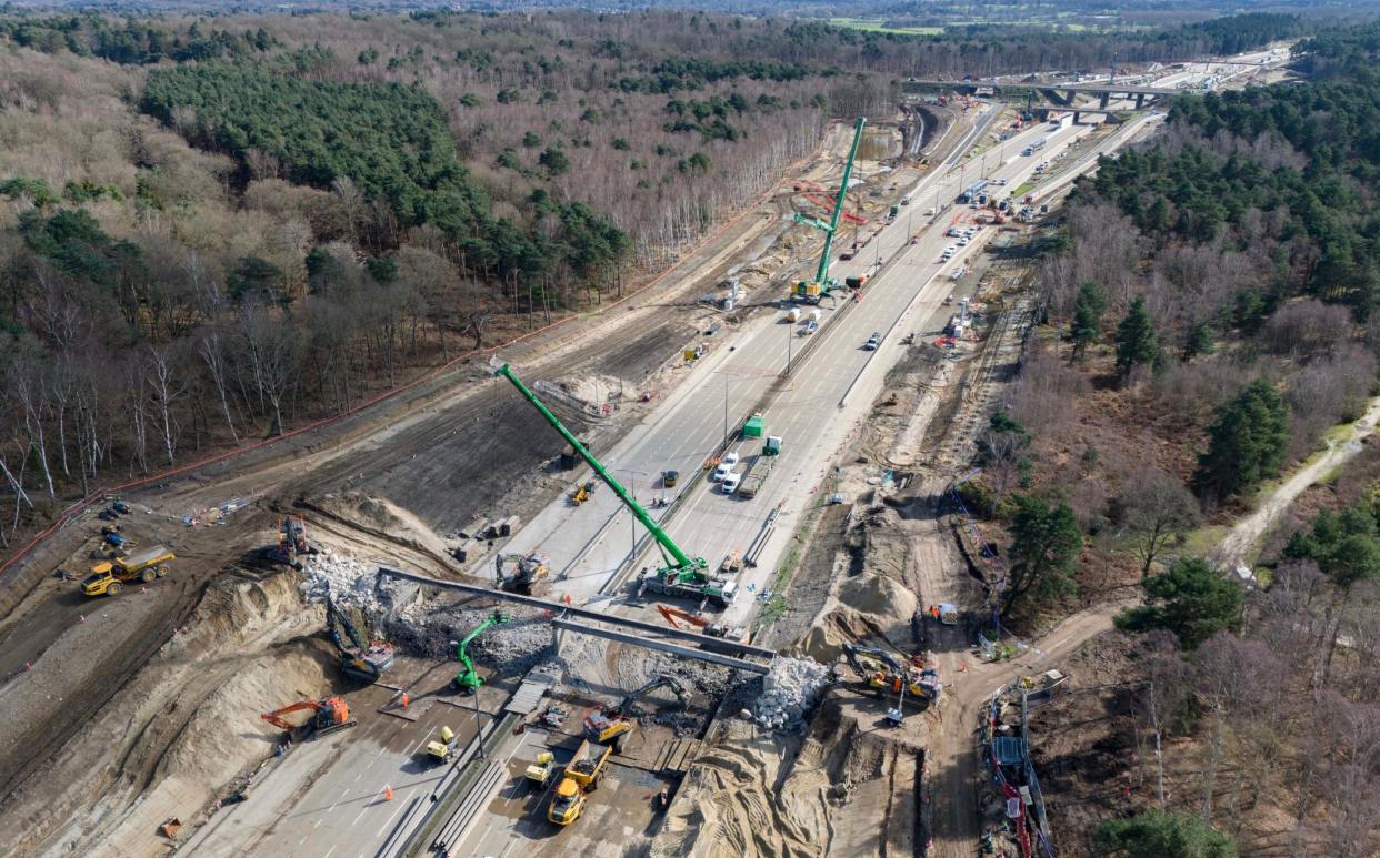 The motorway was shut down between Junctions 10 and 11 over a weekend in March, representing the first scheduled daytime closure of all lanes since it opened in 1986