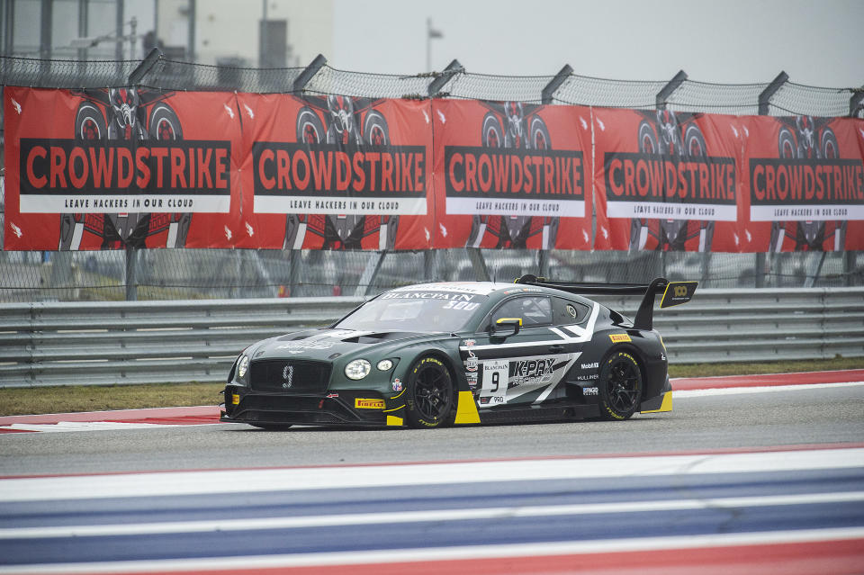 March 02, 2019: Andy Soucek Driver 2 #09 Bentley Continental GT3 with K-PAX Racing in action GT SprintX - Pro at the Blancpain GT World Challenge, Circuit of The Americas in Austin, Texas. Mario Cantu/(Photo by Mario Cantu/CSM/Sipa USA)