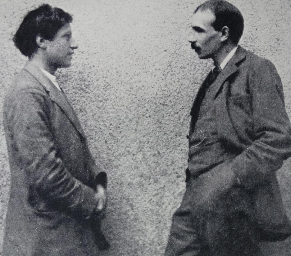 Duncan Grant (izquierda) y Maynard Keynes