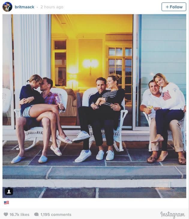 The pair celebrated the fourth of July together. Source: Instagram.