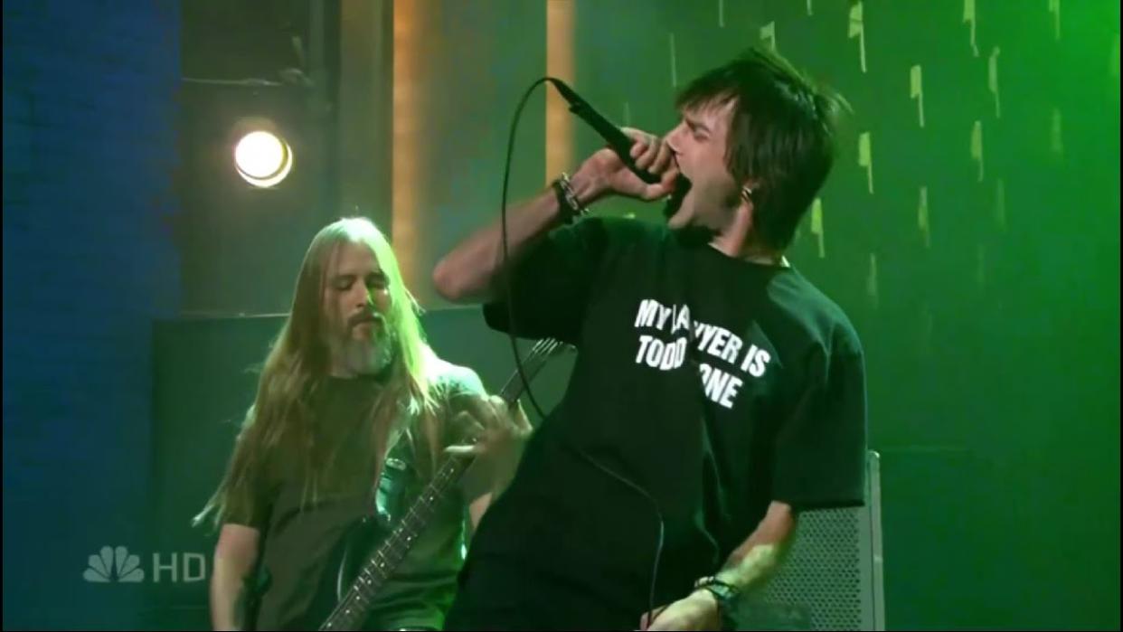  Lamb Of God performing live on Late Night in 2007 