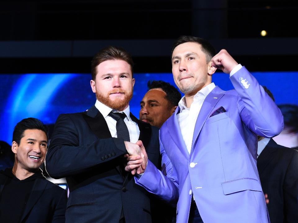 Gennady Golovkin sounded off on Canelo Alvarez after his rival tested positive for a banned substance. (AFP)