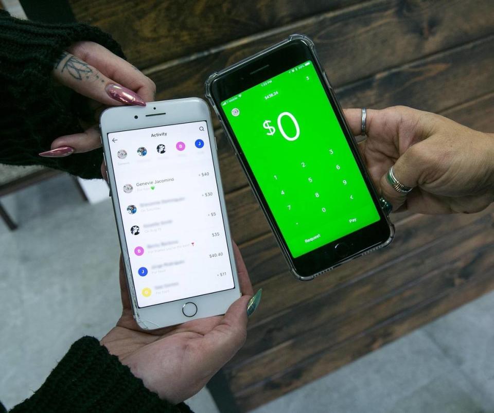 Apps like Cash App can be used to transfer money or to pay for goods and services.