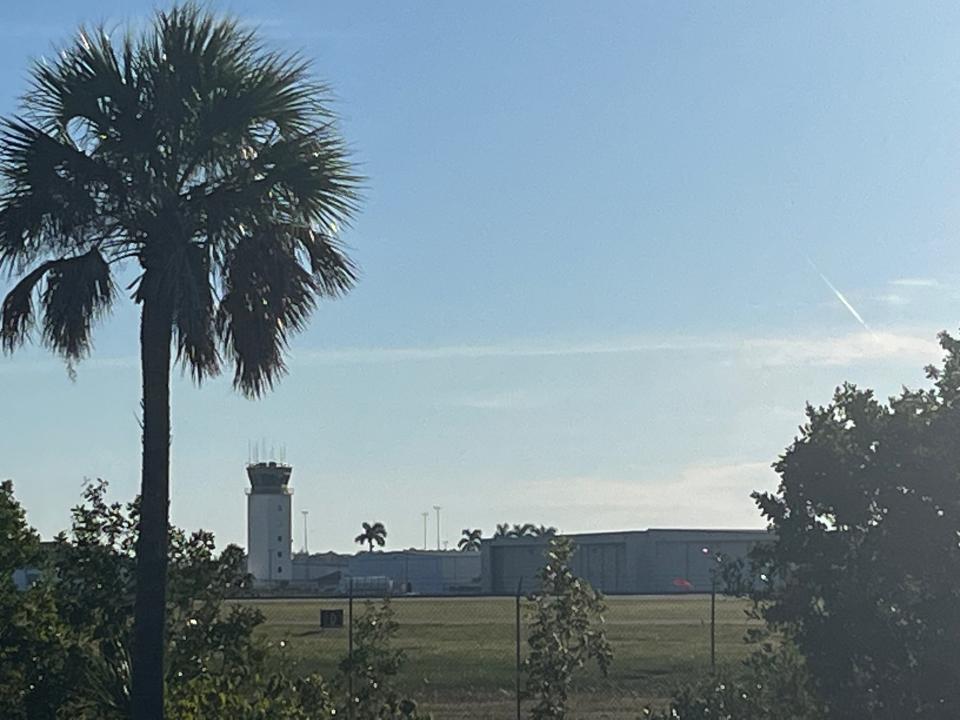 Naples Airport, view from Baker Park Oct. 23, 2023