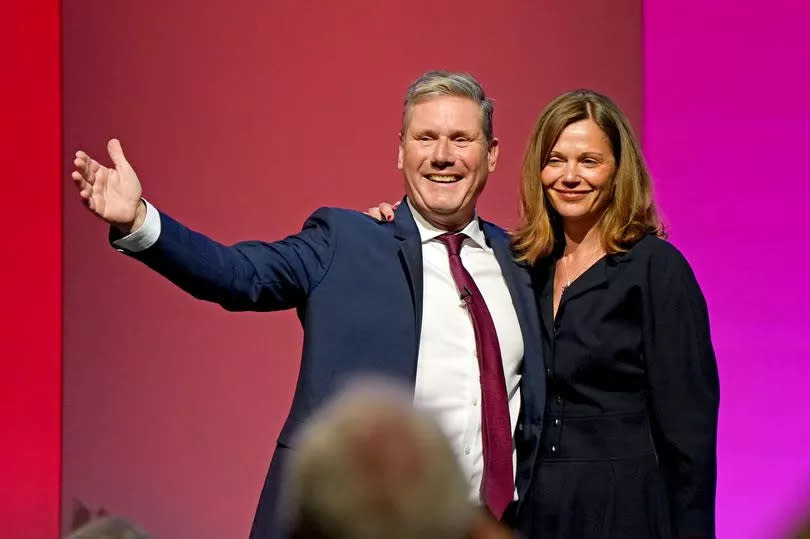 Sir Keir Starmer with wife Victoria Starmer