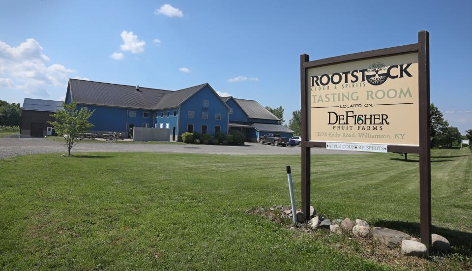 The reopened Rootstock Ciderworks, located at 3274 Eddy Road in Williamson.