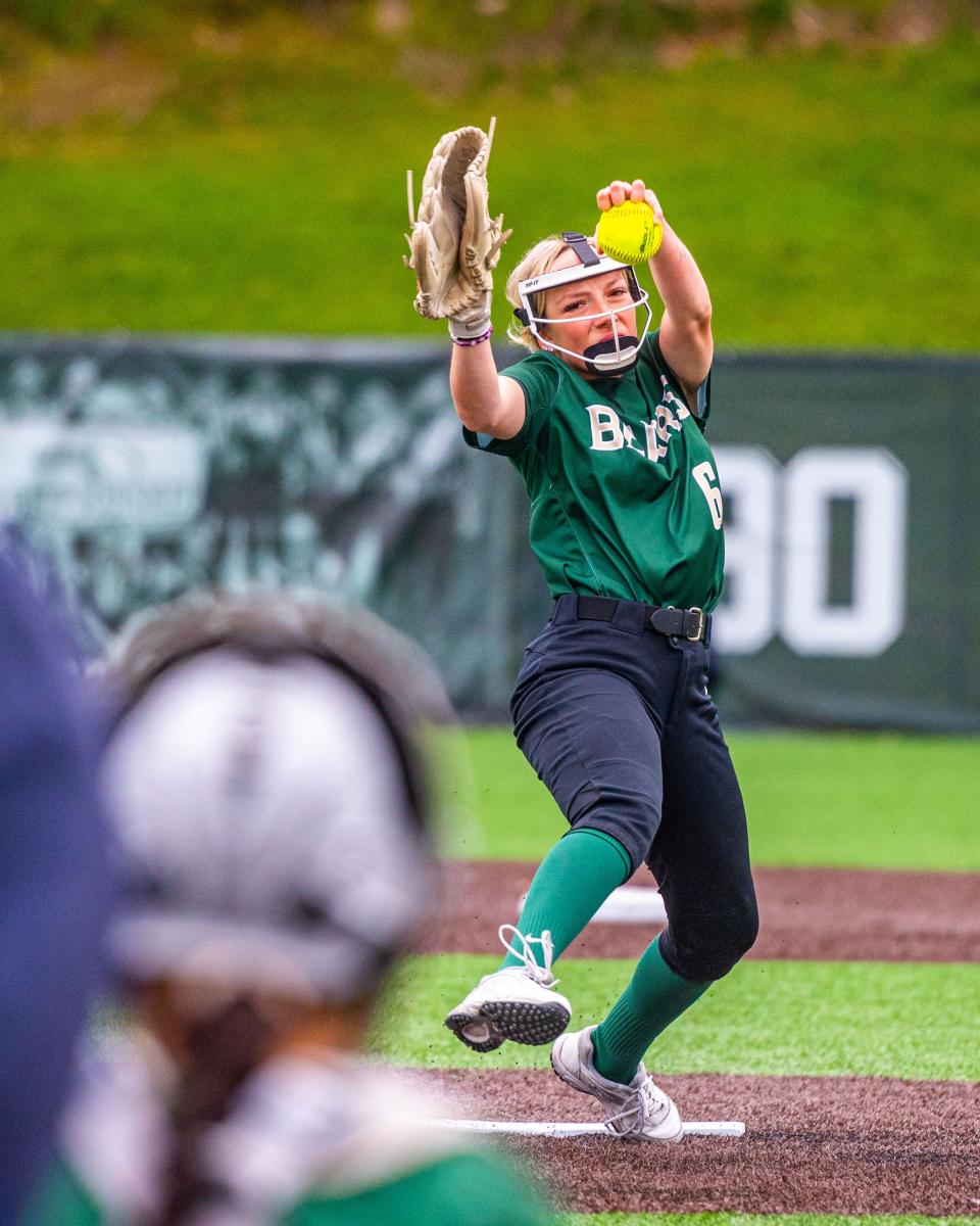 GNB Voc-Tech's Hayleigh Silva fires to the plate.