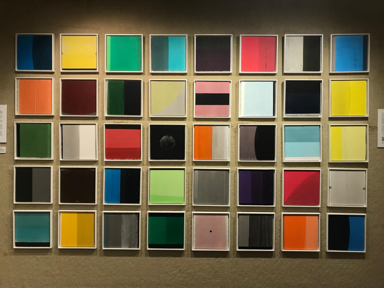 “Forty, For You,” a 40-piece suite of paintings and original music compositions by Douglas Witmer, is one of the works in the exhibit “Douglas Witmer: Call and Response” from Jan. 13 to March 5, 2023, at the Midwest Museum of American Art in Elkhart.