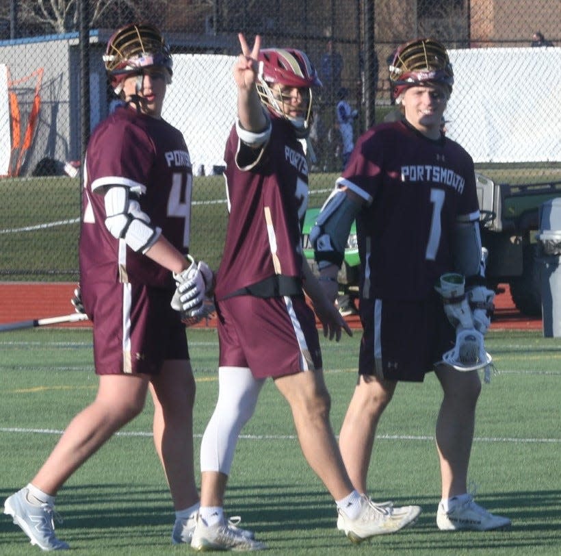 The Portsmouth High School boys lacrosse team defeated Oyster River, 14-7 on Monday afternoon at Oyster River High School.