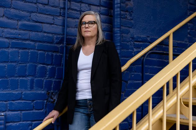 “I don’t think about it, or else I would never leave my house,” Arizona Secretary of State Katie Hobbs said on the threats she's faced since the 2020 election. (Photo: Adriana Zehbrauskas for HuffPost)