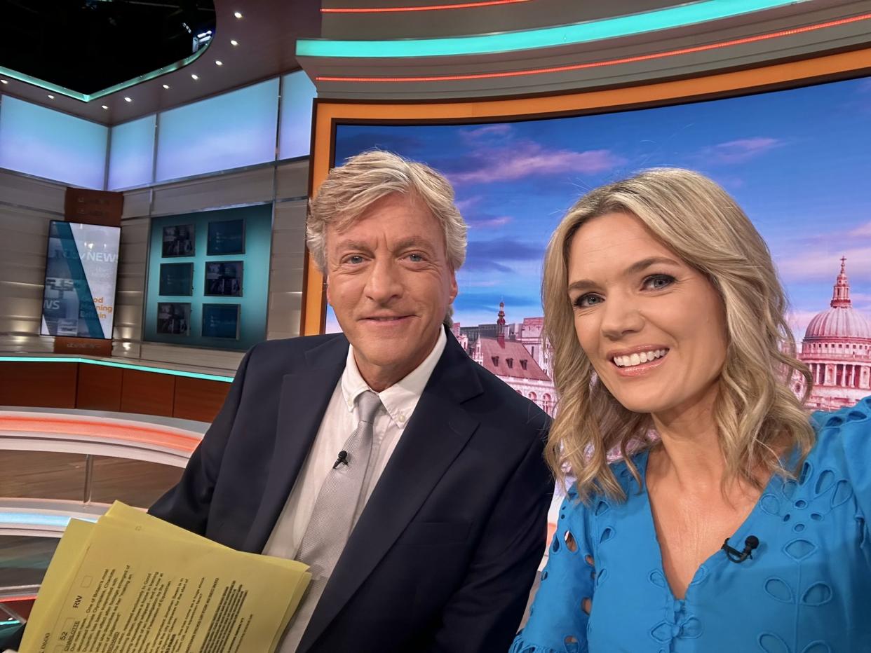 Good Morning Britain's Richard Madeley and Charlotte Hawkins. (X)