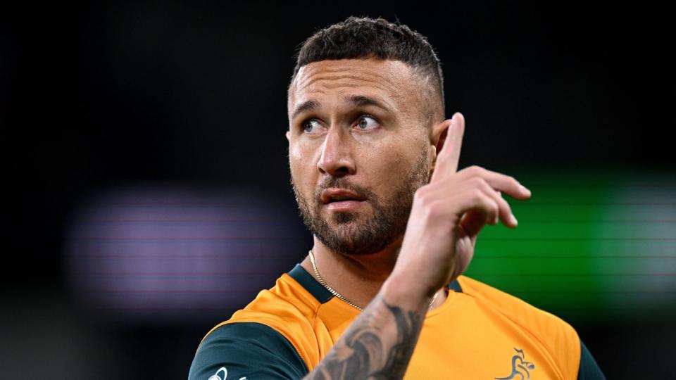 Wallaby Quade Cooper looks on. Credit: Alamy