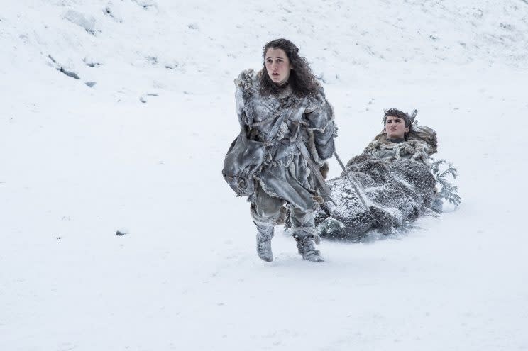 Meera Reed is Bran Stark's only probably means of getting about, now that Hodor has been killed off in Game of Thrones.