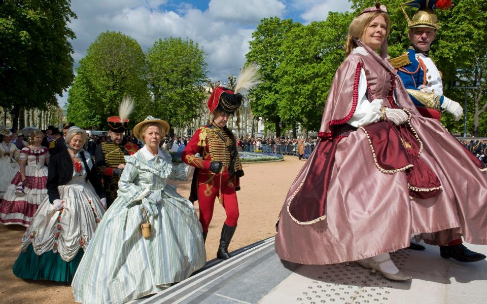 Napoleon III festival Vichy Auvergne France period costume - AFP/Thierry Zoccolan