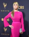 <p><strong>When: Sept. 17, 2017 </strong><br>Jane Fonda was almost unrecognizable at the 69th Primetime Emmy Awards — she ditched her short, shoulder-length feathered ‘do and gave us life with a high Ariana Grande-style Barbie ponytail and blunt bangs! The bangs are her own, she told the press, and fans couldn’t get enough. (<em>Photo: Getty</em>)<br><br></p>