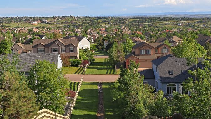 Centennial Colorado aerial view