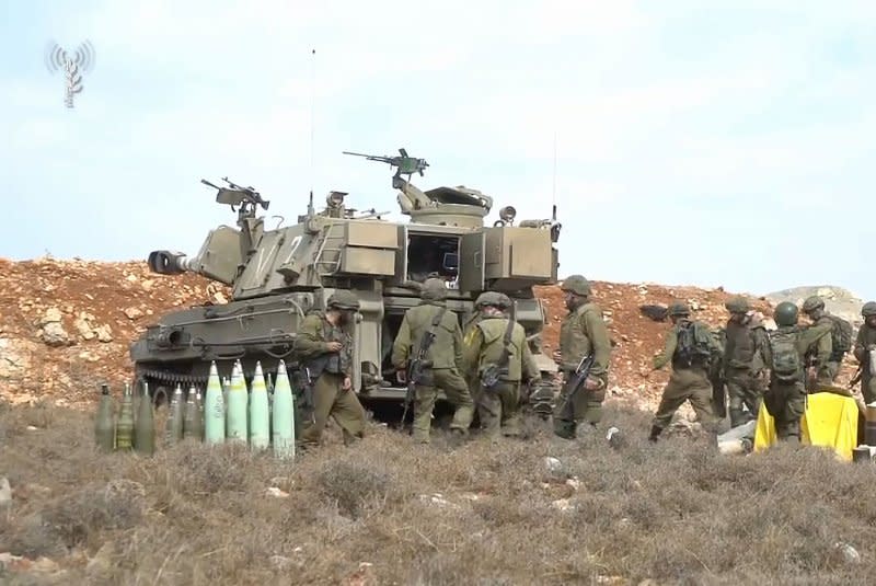 Israeli forces patrol in settlements near the border with Lebanon in the north of Israel on October 11. Photo courtesy of Israeli Defense Force