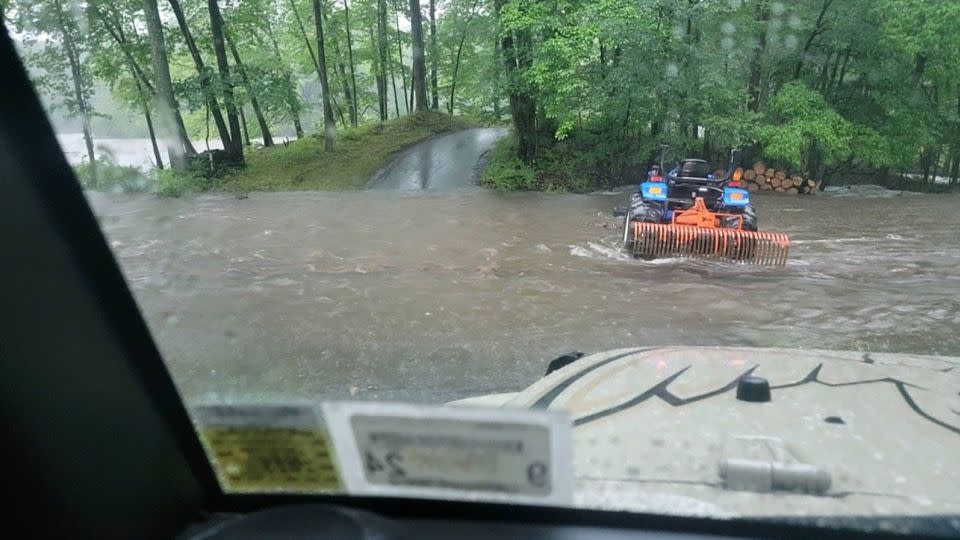 Girl Scouts Heart of the Hudson canceled camp on Monday due to the heavy flooding in Rockland and Orange counties on Sunday. - Girl Scouts Heart of the Hudson