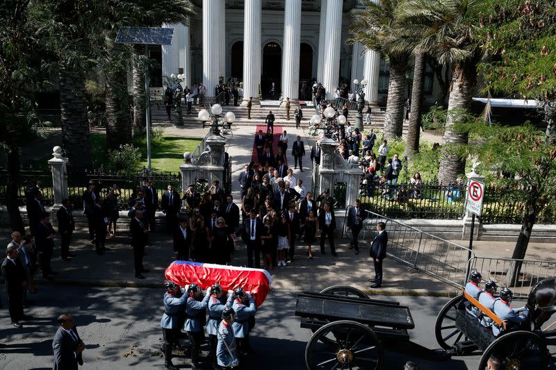 Funeral of Chile's former President Sebastian Pinera, in Santiago