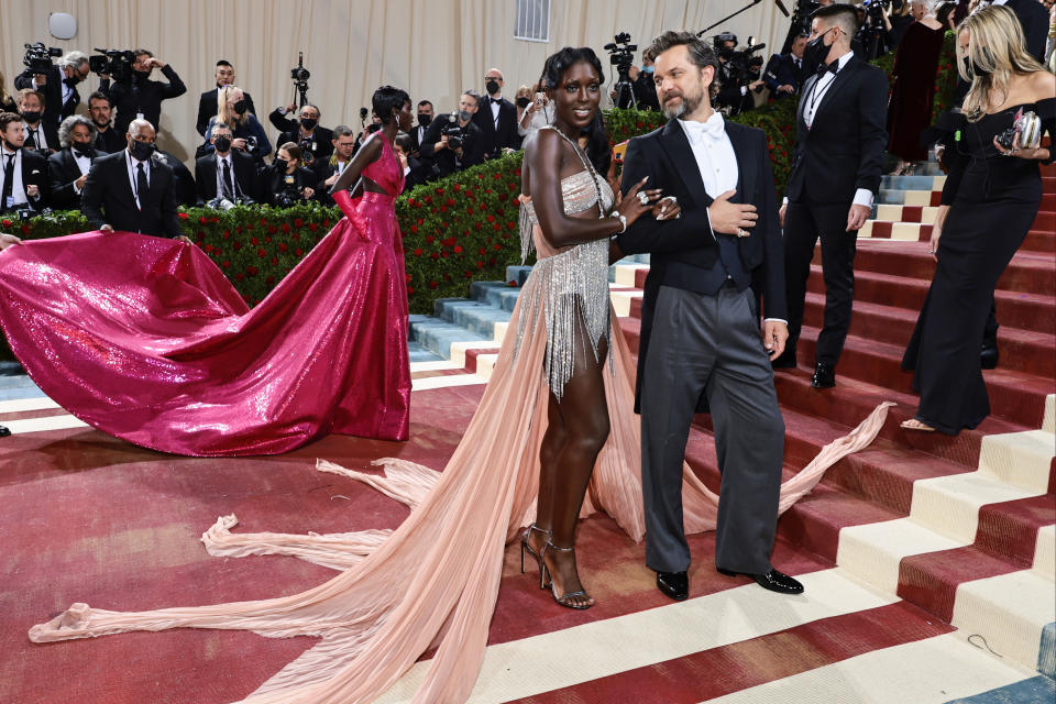 Jodie Turner-Smith and Joshua Jackson attend the 2022 Met Gala at The Metropolitan Museum of Art on May 02, 2022 in New York City.