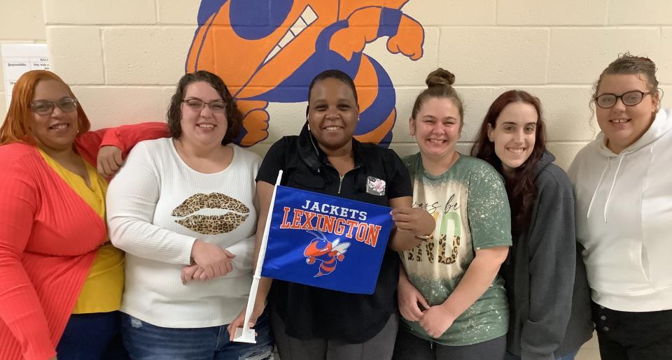 Members of the Jacket Parent Academy are (left) Tashina Patterson, Amber Daly, Dr. Kasey Wilkie, , Sammi Williams, Brittiny Olds and Brittany Hamilton