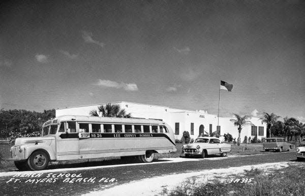 Fort Myers Beach school (1950 circa).