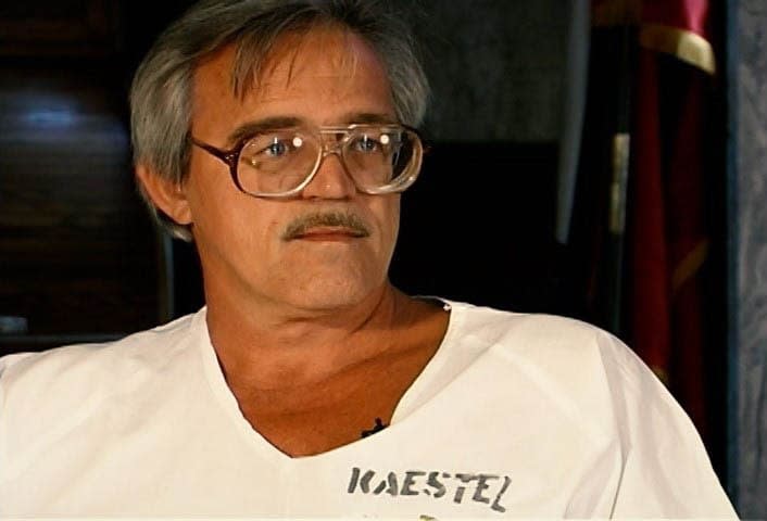 <div class="inline-image__caption"><p>Rolf Kaestel was a key whistleblower in a documentary by filmmaker Kelly Duda, who exposed the Arkansas prison system’s blood bank scandal. Here, he speaks in the film. </p></div> <div class="inline-image__credit">Courtesy Kelly Duda</div>