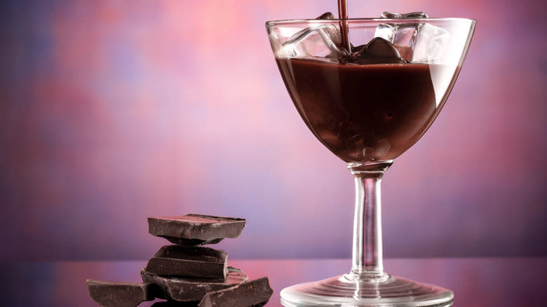 liqueur pictured with chocolate