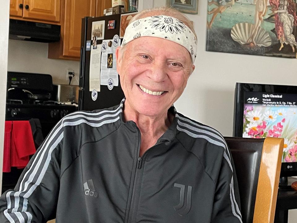 Emanuel di Pasquale, Monmouth County's new poet laureate, at his home in Long Branch.