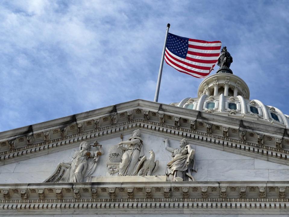 PHOTO: The US Capitol is seen in Washington, DC on October 24, 2021. (Daniel Slim/AFP via Getty Images)