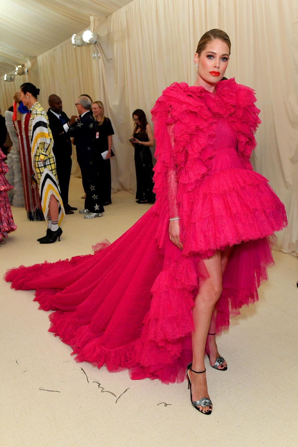 <h1 class="title">Doutzen Kroes in Giambattista Valli Haute Couture and Alexandre Birman shoes</h1><cite class="credit">Photo: Getty Images</cite>