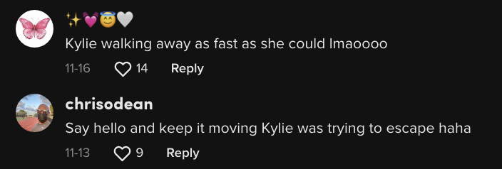 more comments saying the two don't know each other