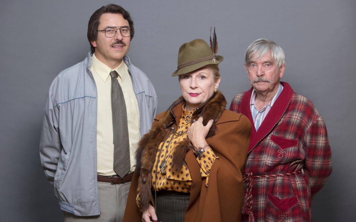 David Walliams, Jennifer Saunders and Tom Courtenay - WARNING: Use of this copyright image is subject to the terms of use of BBC Pictures' Digital Picture