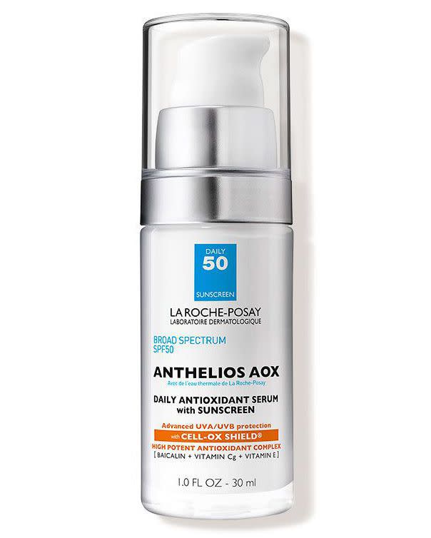 6) La Roche-Posay Anthelios AOX Daily Antioxidant Serum with Sunscreen SPF 50