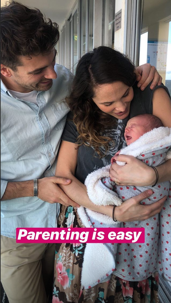 Laura Byrne and Matty J with daughter Marlie-Mae