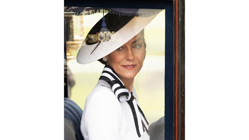 Kate Middleton during Trooping the Colour close up