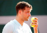 Tennis - French Open - Roland Garros, Paris, France - May 30, 2018 Bulgaria's Grigor Dimitrov during his second round match against Jared Donaldson of the U.S. REUTERS/Charles Platiau