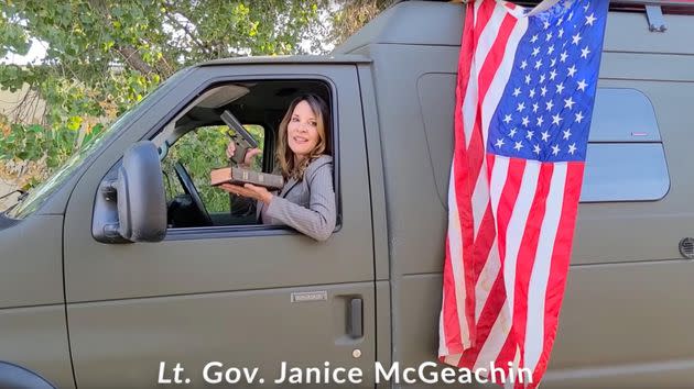 Idaho Lt. Gov. Janice McGeachin has routinely allied herself with some of the most extreme right-wing figures in America. (Photo: Idaho Freedom TV/YouTube)