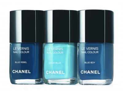 The new Les Jeans De Chanel nail collection is inspired by denim. Photo courtesy of Chanel