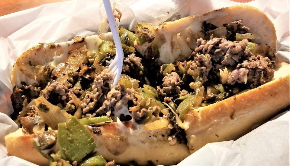 A cheesesteak sandwich from The Boiler Room in Bradenton photographed Jan. 6, 2020.