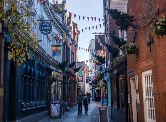 Gandy Street is rumoured to have been the inspiration behind Diagon Alley (Flickr/Alison Day)