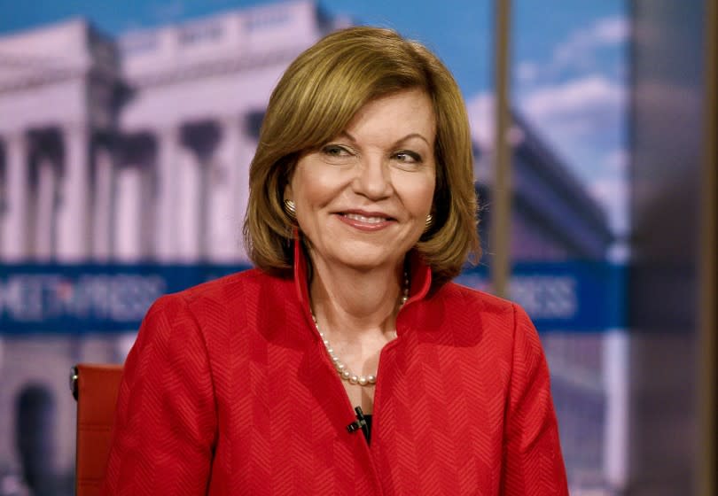 MEET THE PRESS -- Susan Page, Washington Bureau Chief, USA TODAY, appears on "Meet the Press" in Washington, D.C., Sunday, March 17, 2019. (Photo by: William B. Plowman/NBC/NBC Newswire/NBCUniversal via Getty Images)